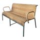 Canapé banquette en rotin