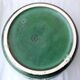 Green ceramic cache-pot