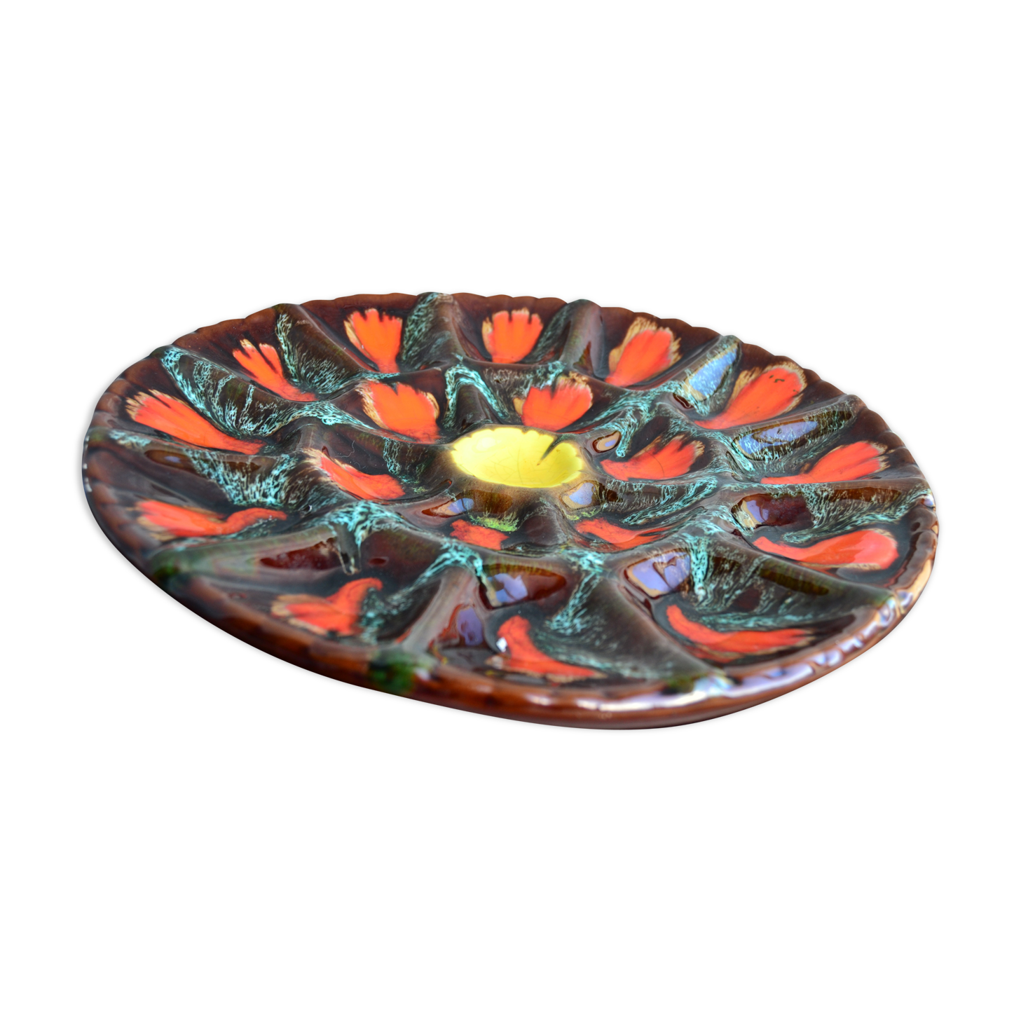 Vintage oyster dish Vallauris