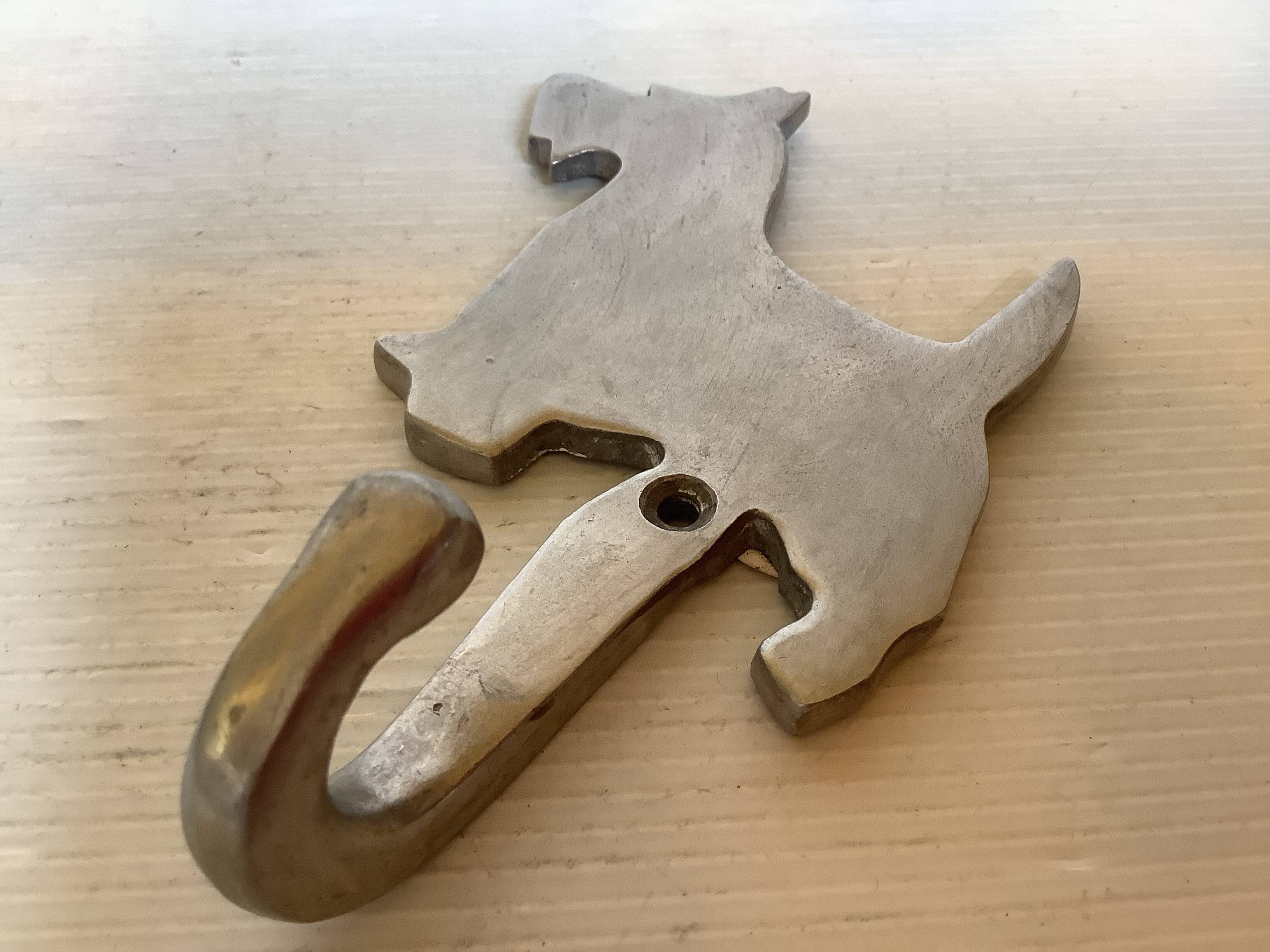 Silver metal Scottish coat hook