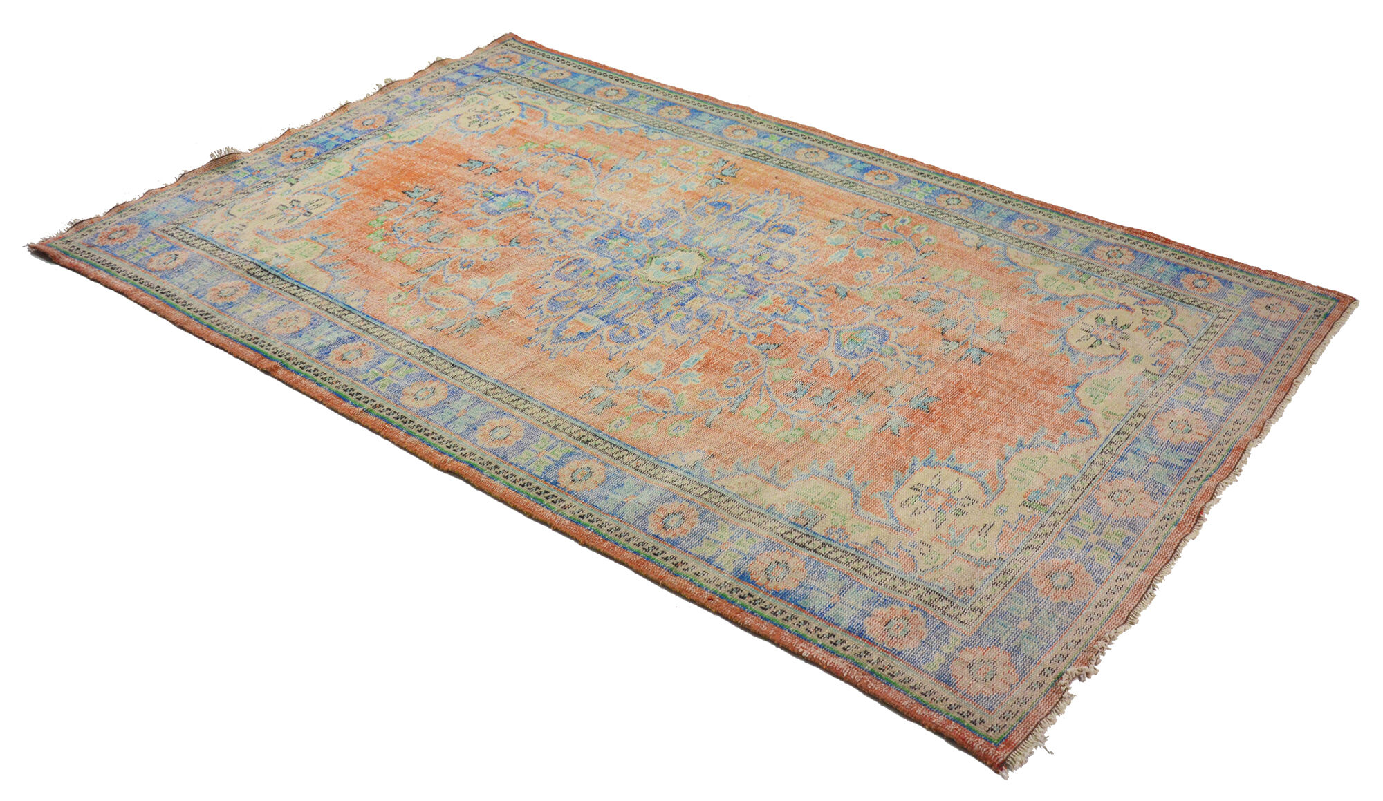 Anatolian handmade vintage rug 290 cm x 179 cm