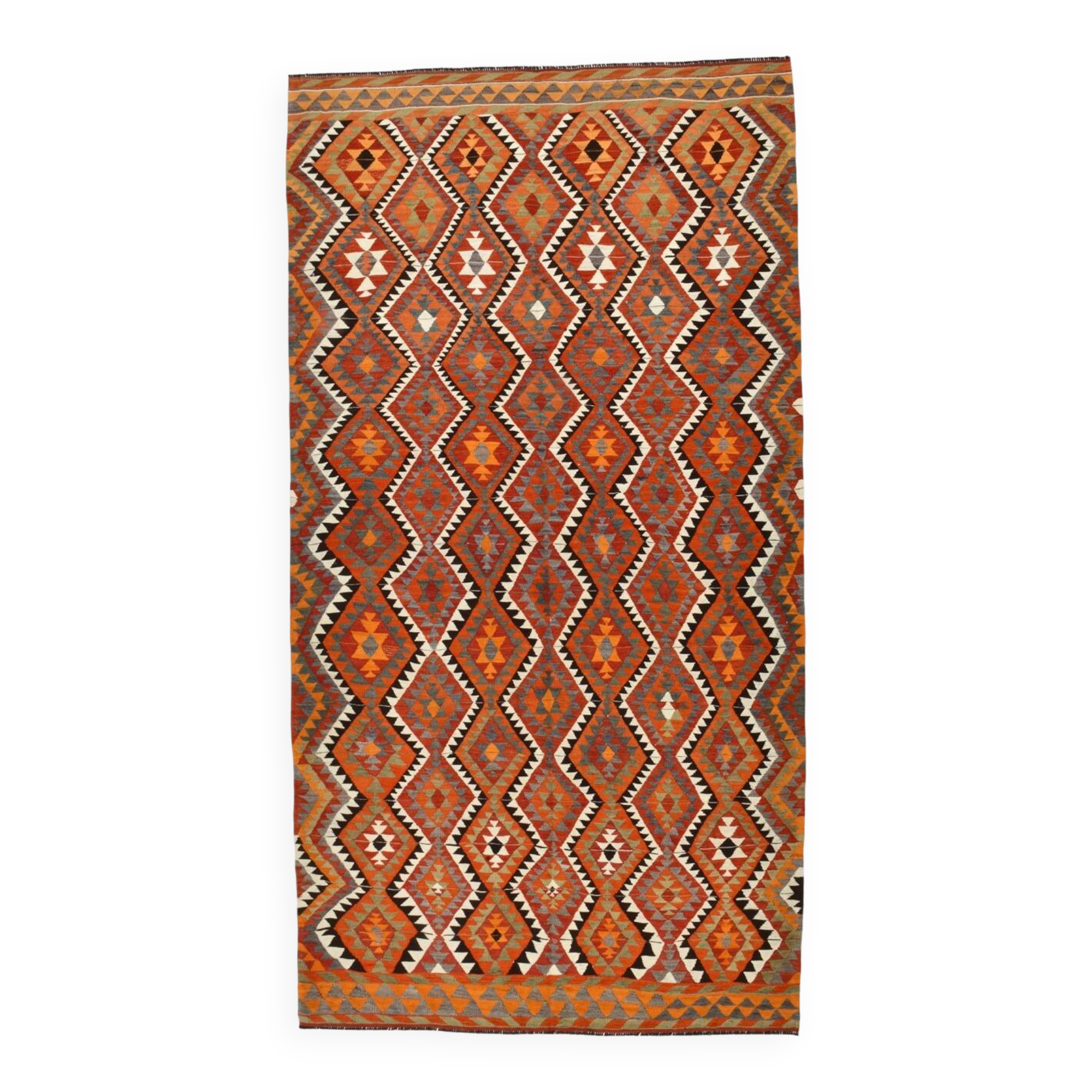 Turkish Flatweave Kilim Rug, 165x317 Cm
