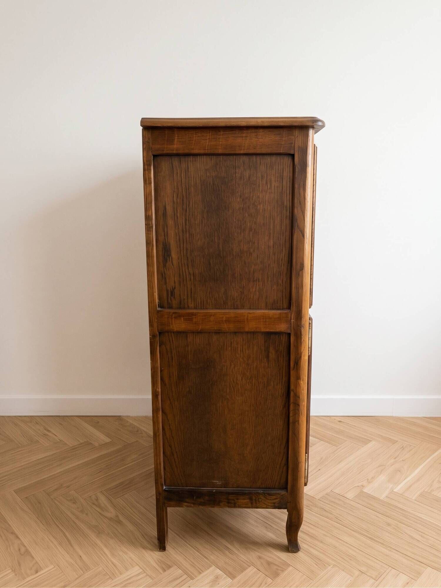 Louis XV drop-leaf secretary in solid oak