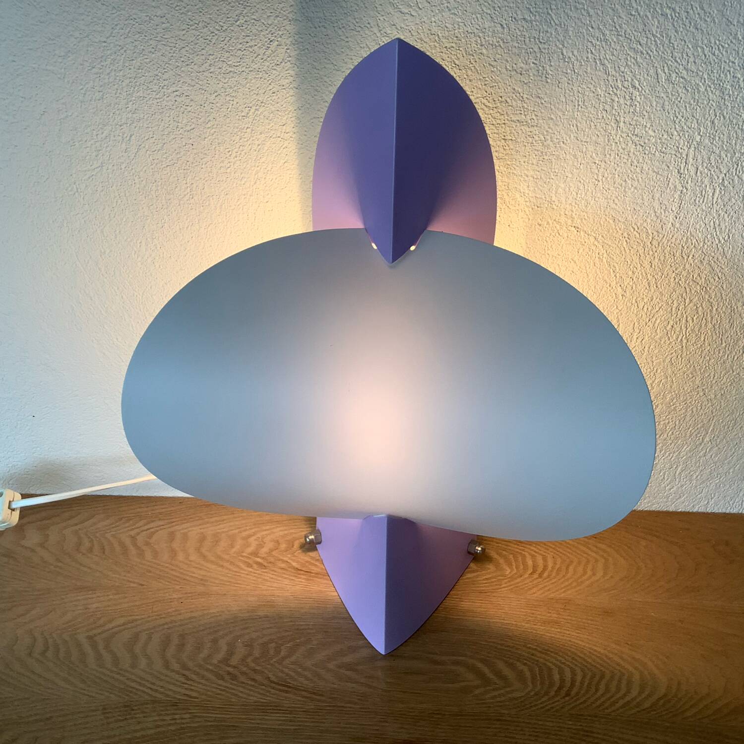 Vintage Lamp Slamp Samuel Parker 80.s Post-modern Sails Opaflex