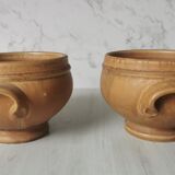 Vintage eared sandstone bowls