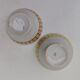 Pair of bowls, Digoin earthenware, geometric design