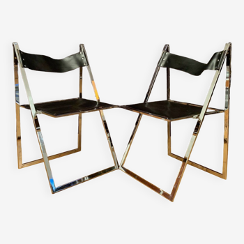 A pair of Elios chairs by Fontoni & Geraci, Italy, 1960s