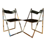 A pair of Elios chairs by Fontoni & Geraci, Italy, 1960s