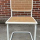 Set of 4 Cesca b32 model chairs in white by Marcel Breuer