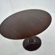 Table à manger ronde en hêtre des années 1960, Tchécoslovaquie