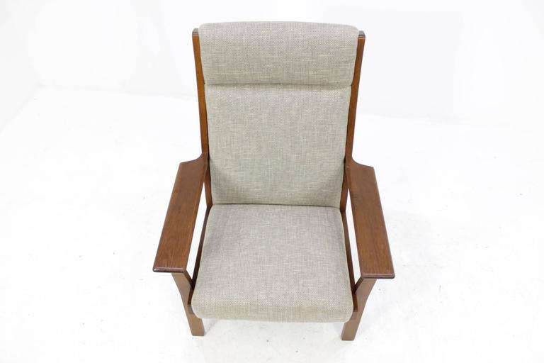 Vintage GE181A high back easy chair by Hans Wegner for Getama