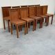 Set of 10 Brutalist Monastery Chairs from the 50s