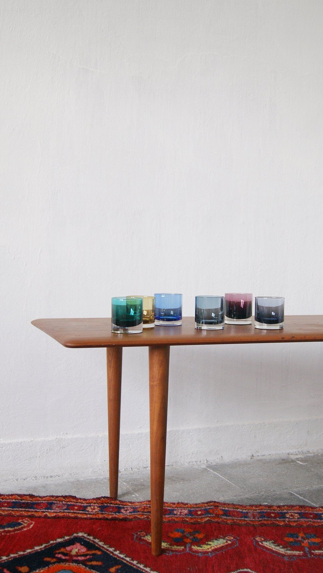 Mid-Century Drinking Glasses by Riihimäki Finland set of 6