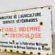 Enamelled plate "Tuberculosis-free"