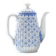 Grande cafetière Oscar Shaller de 1909 en porcelaine Fleur de Lys