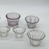 Lot / set of old jam pots / vintage verrines