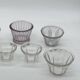 Lot / set of old jam pots / vintage verrines