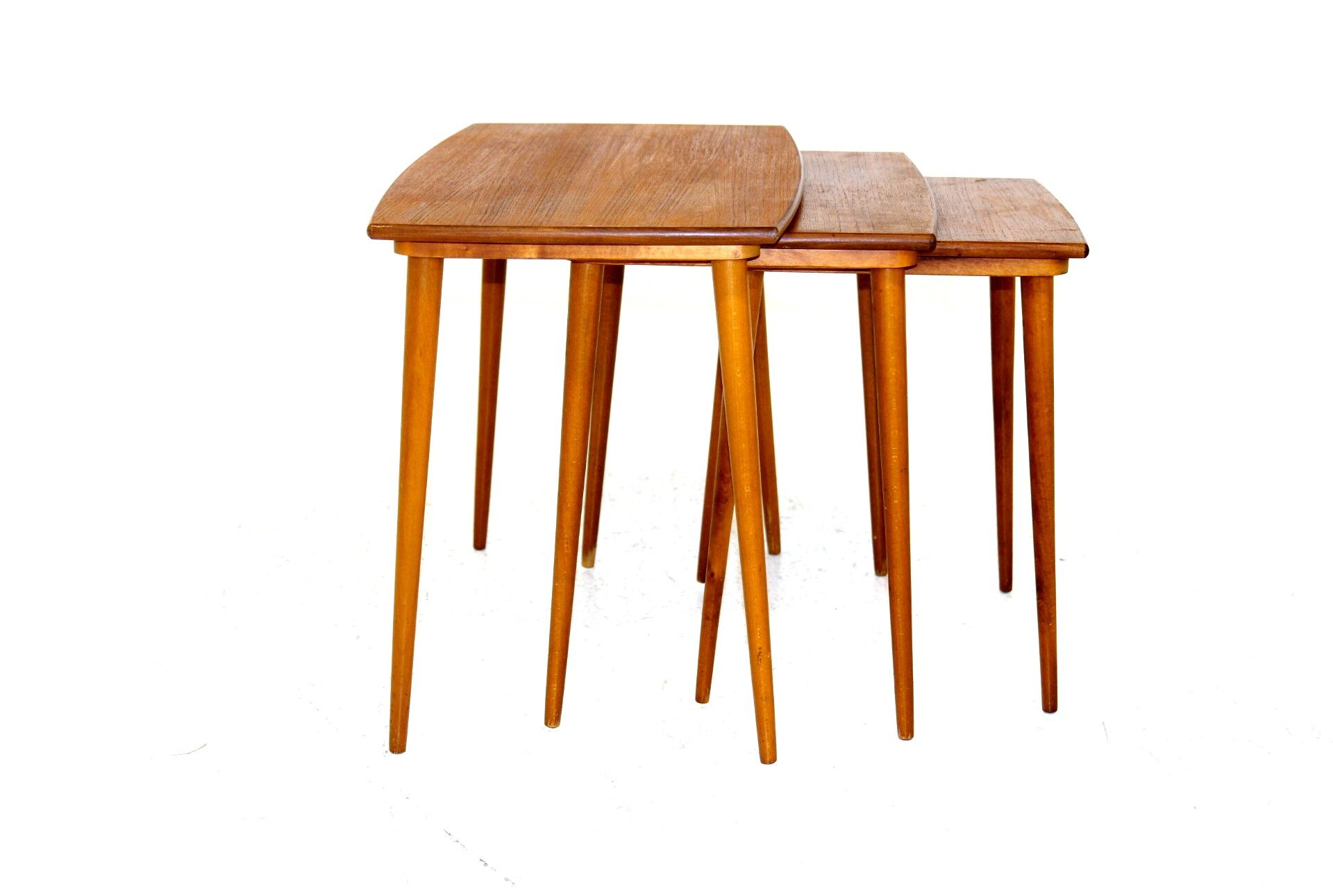 Teak side tables, Sweden, 1950