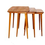 Teak side tables, Sweden, 1950