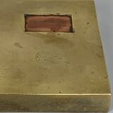 Brass Bauhaus Art Deco architectural Marcel Breuer style desk or table lamp