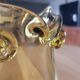 Amber glass vase design - owl shape
