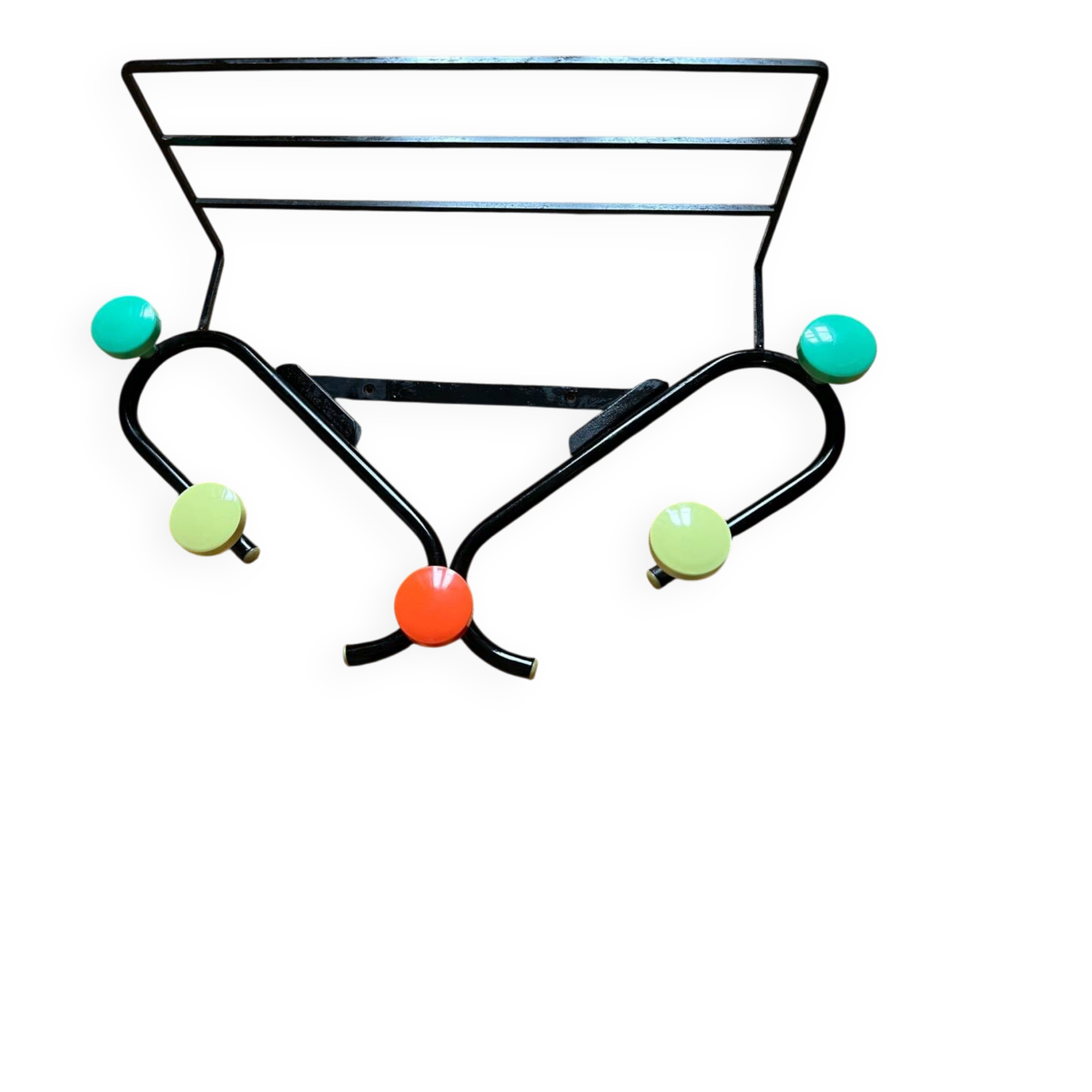 Porte-manteau d'entrée style Spoutnik atomique, Roger Feraud, années 1960