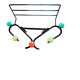 Porte-manteau d'entrée style Spoutnik atomique, Roger Feraud, années 1960