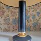 Desk lamp leather-wrapped foot Le Tanneur