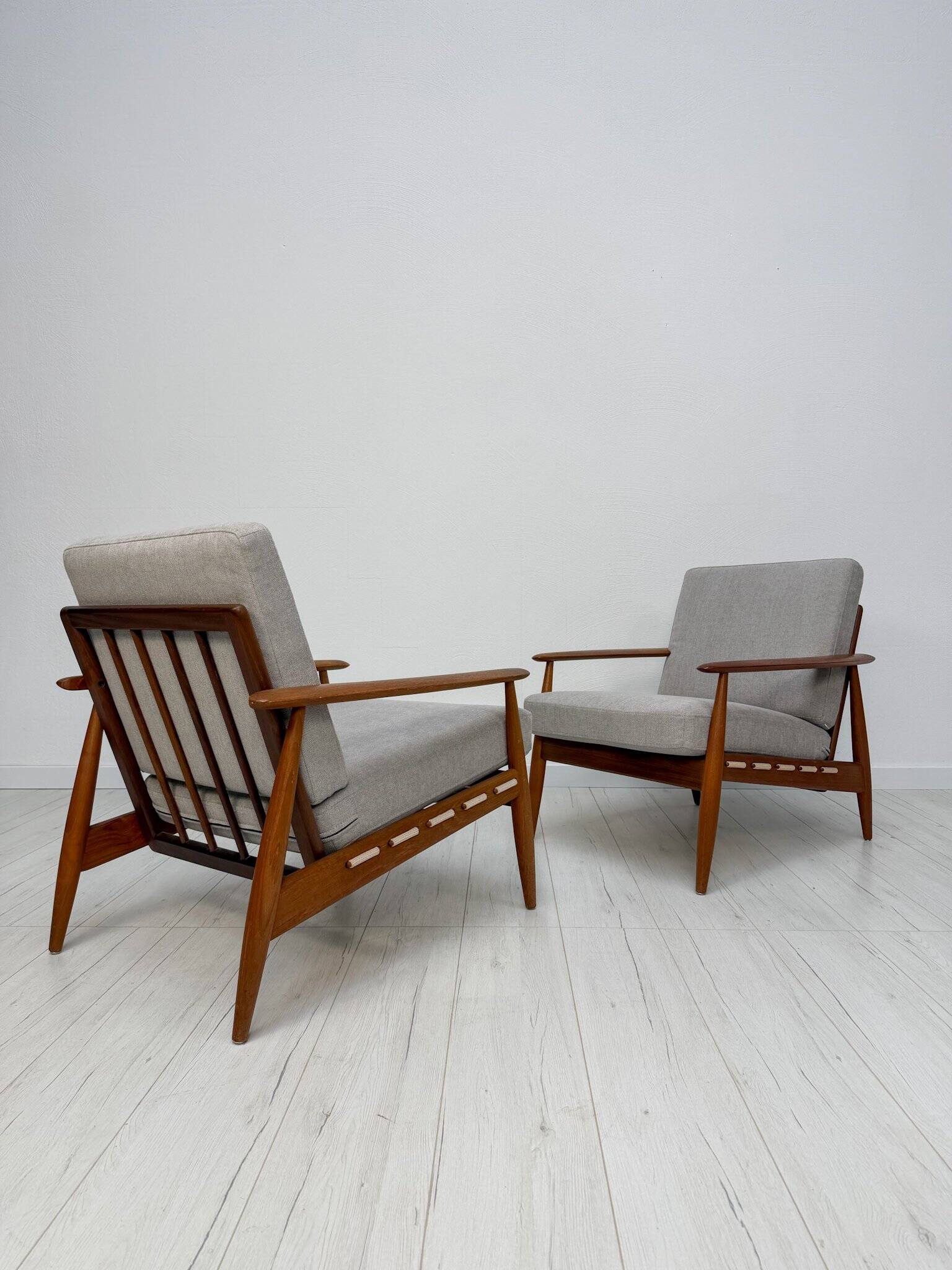 1960s vintage Danish mid-century teak armchair