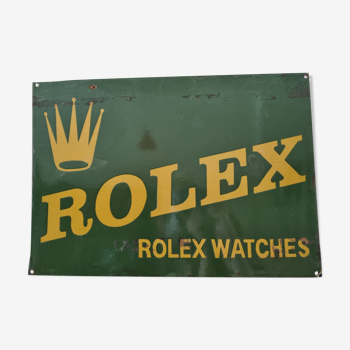 Rolex enamelled plate