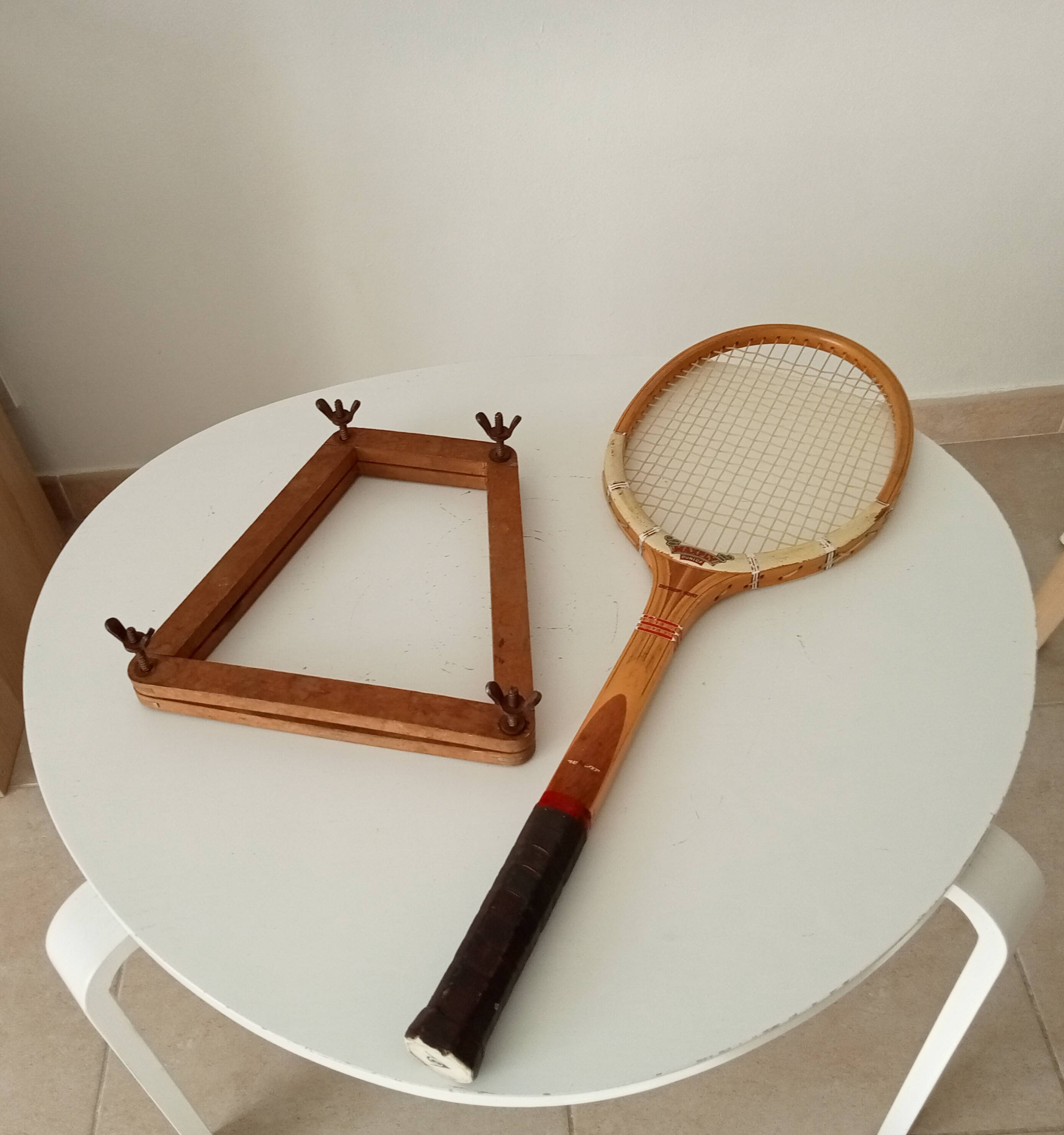 Vintage wooden tennis racket Dunlop Maxply Fort