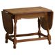 Danish mid-century folding side table in oak, Henning Kjærnulf, 1960s.