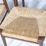 Teak Cane Chairs 351 Georg Leowald for Wilkhahn 1960s