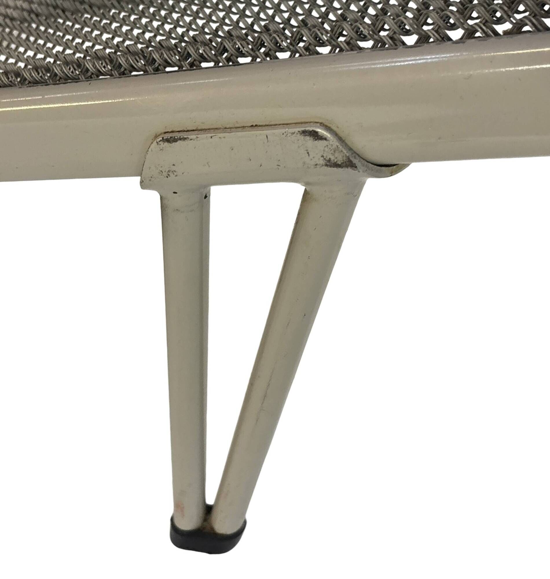 Vintage daybed 1960s minimalist metal from the Netherlands design