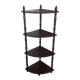 Corner shelf on wooden legs