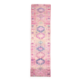3x10 Rug For Hallway Pink Vintage Runner Rug, 85x318Cm