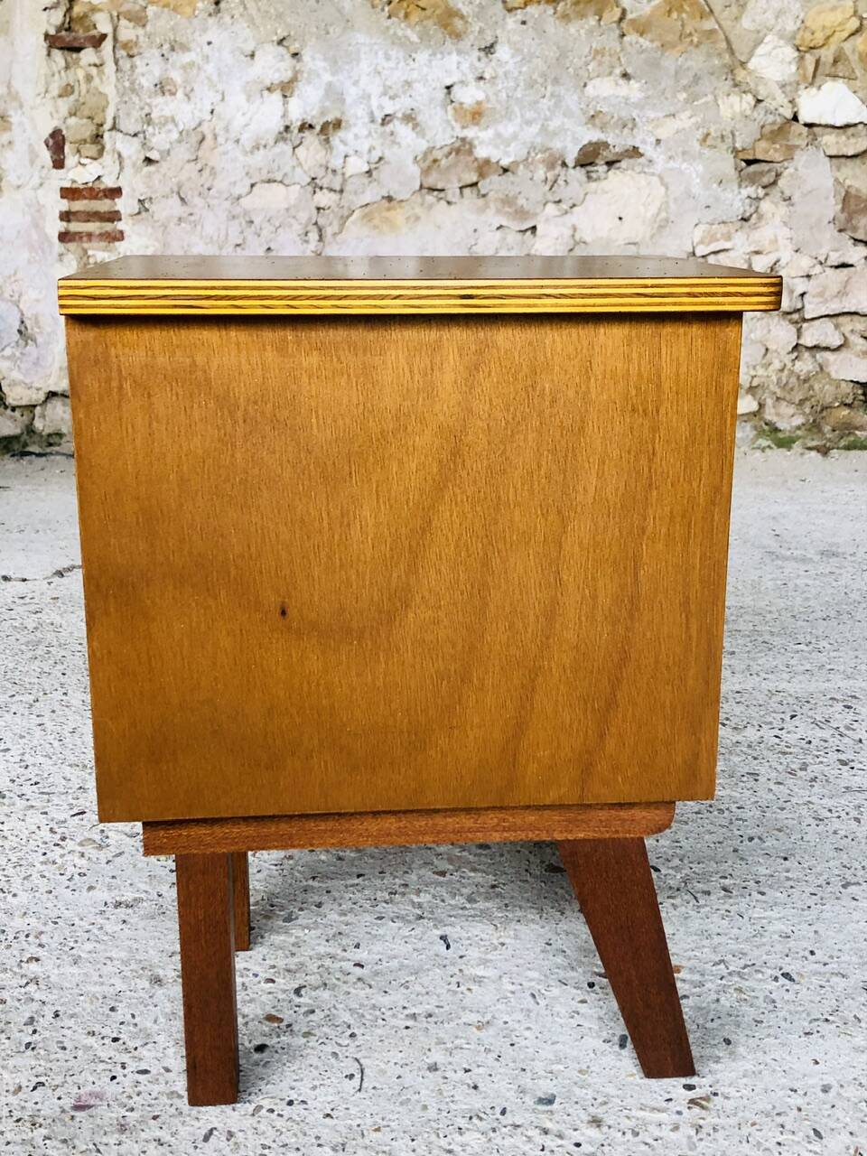 Vintage bedside table, Scandinavian style, Circa 60's