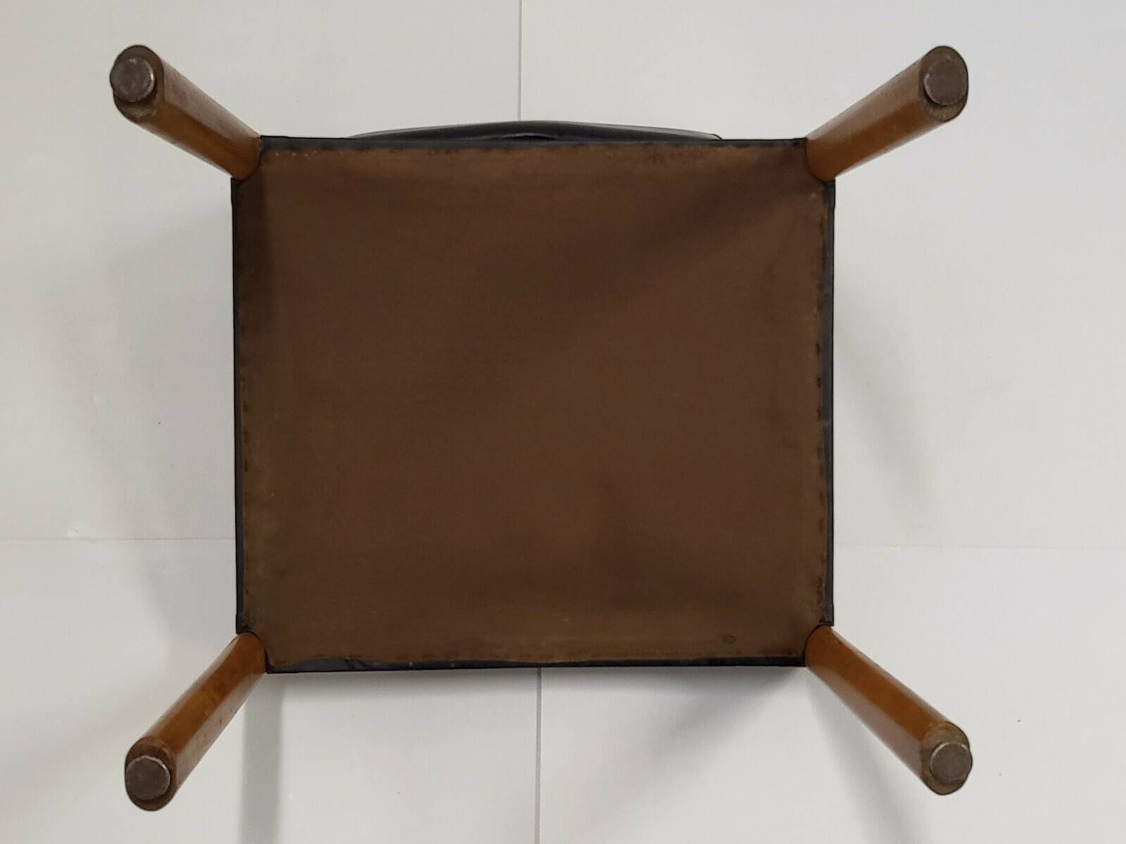 Pierre guariche: vintage 1970 chairs in black skai & beech 70s 19