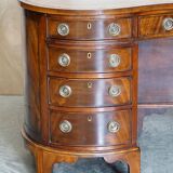 Victorian desk with leather top, restored.
