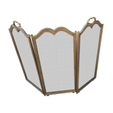 Brass fireplace screen