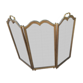 Brass fireplace screen