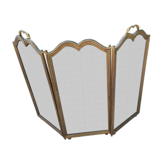 Ecran de cheminée en laiton
