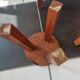 Lot 2 tabourets bois arts and crafts