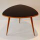 Wood and glass triangle shaped coffee table for Opal Kleinmöbel, Germany 1950's/1960's
