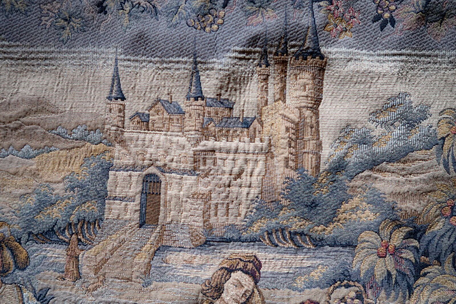 Vintage French tapestry wall hanging by Marc Waymel, 91cm x 117cm, 1960s