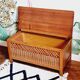 Bench chest veneer oak and rattan