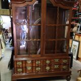 Library-Argentier-window in ceylon solid teak circa 1960