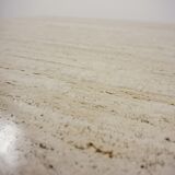 60s coffee table in teak and travertine