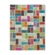 Handwoven anatolian contemporary 173 cm x 225 cm multicolor patchwork carpet