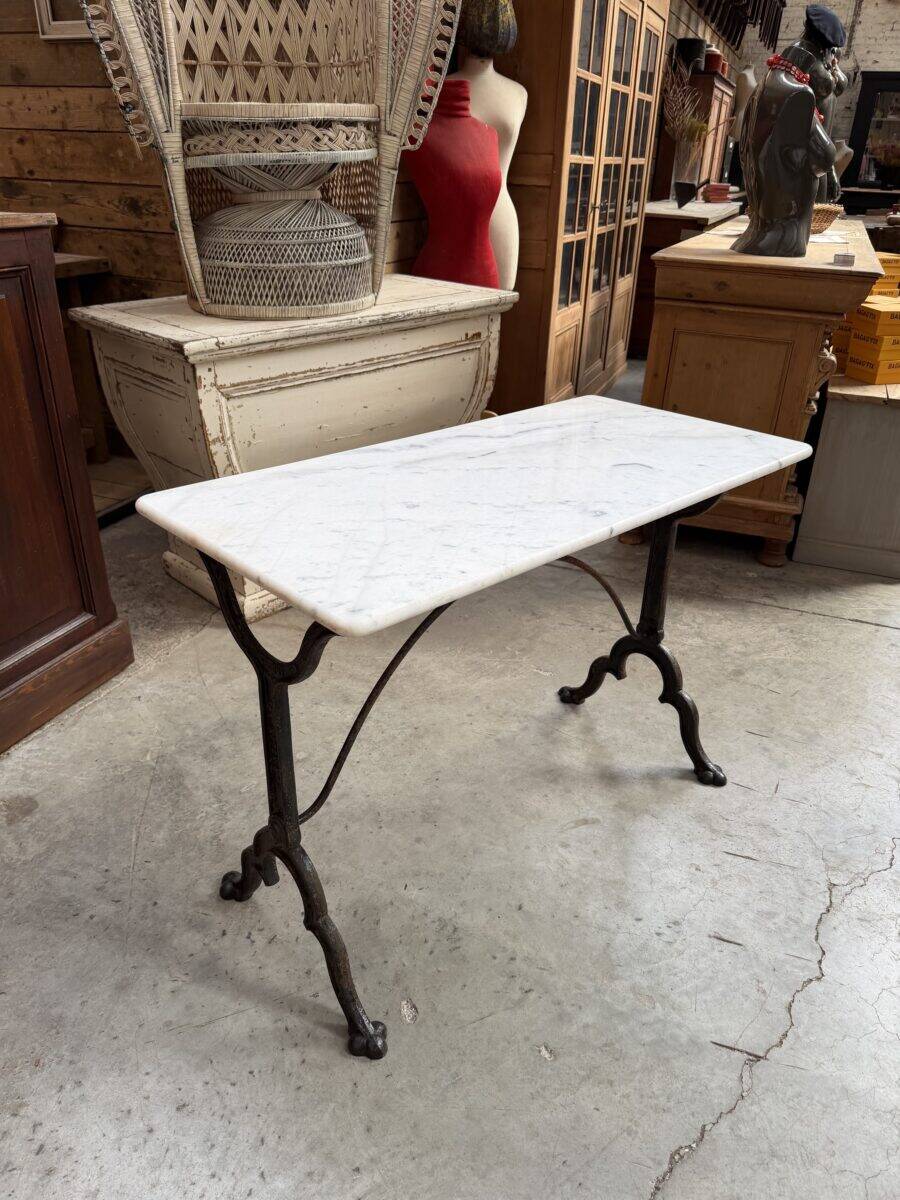 Table de bistrot en marbre fin XIXème